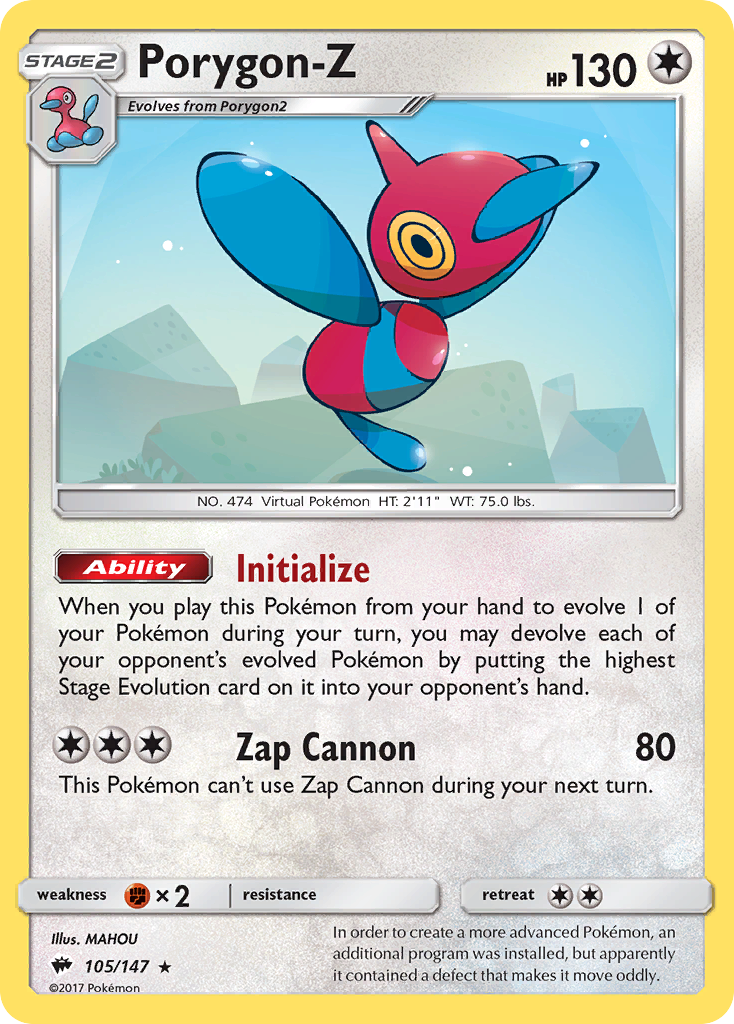 Burning Shadows Holo Porygon-Z #105/147